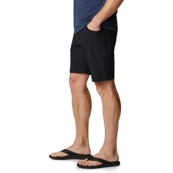 Columbia Men’s Outdoor Elements 5 Pocket Shorts, Stain Resistant, Black, Size 54 - Picture 2 of 5